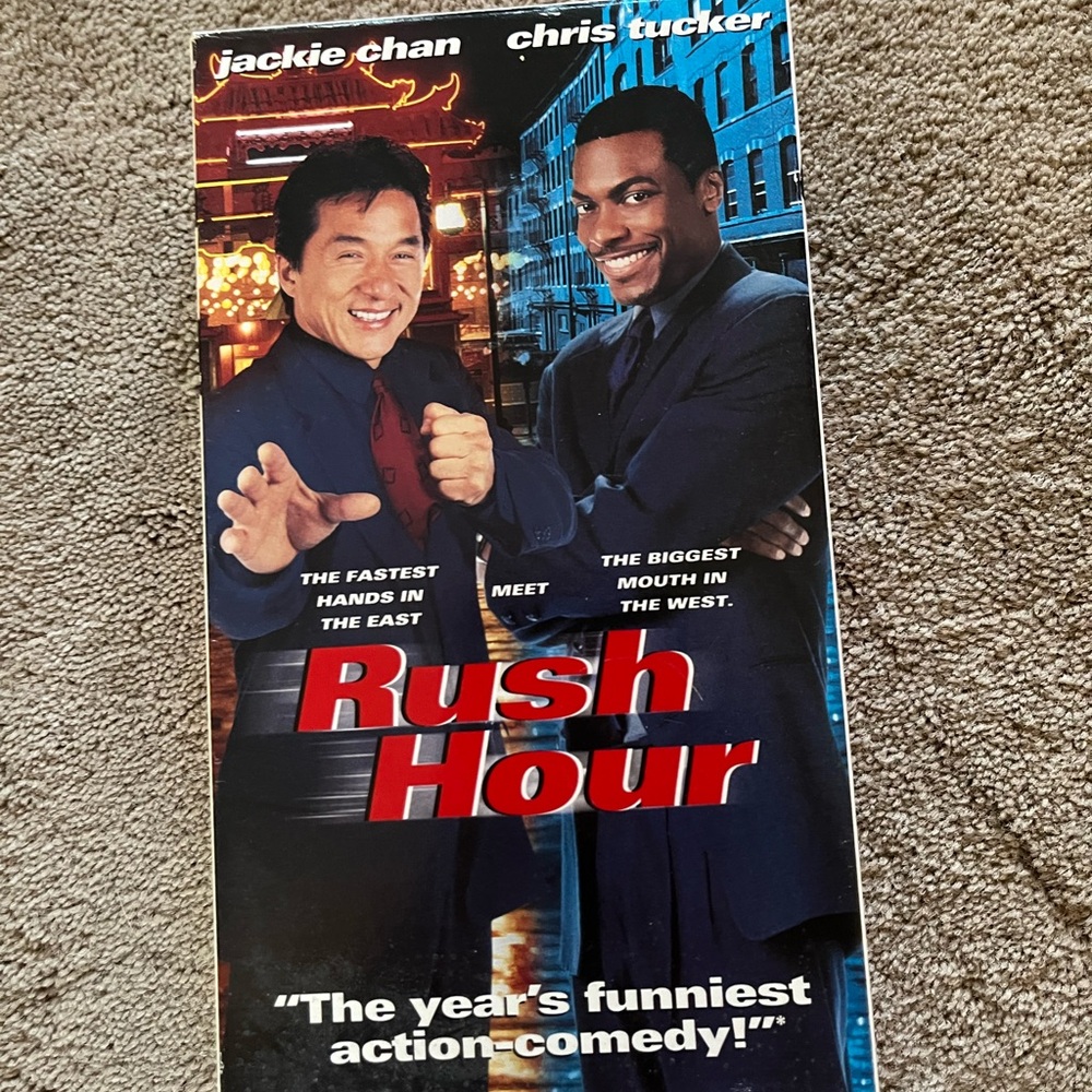 Rush Hour Movie VHS tape Jackie Chan Chris Tucker